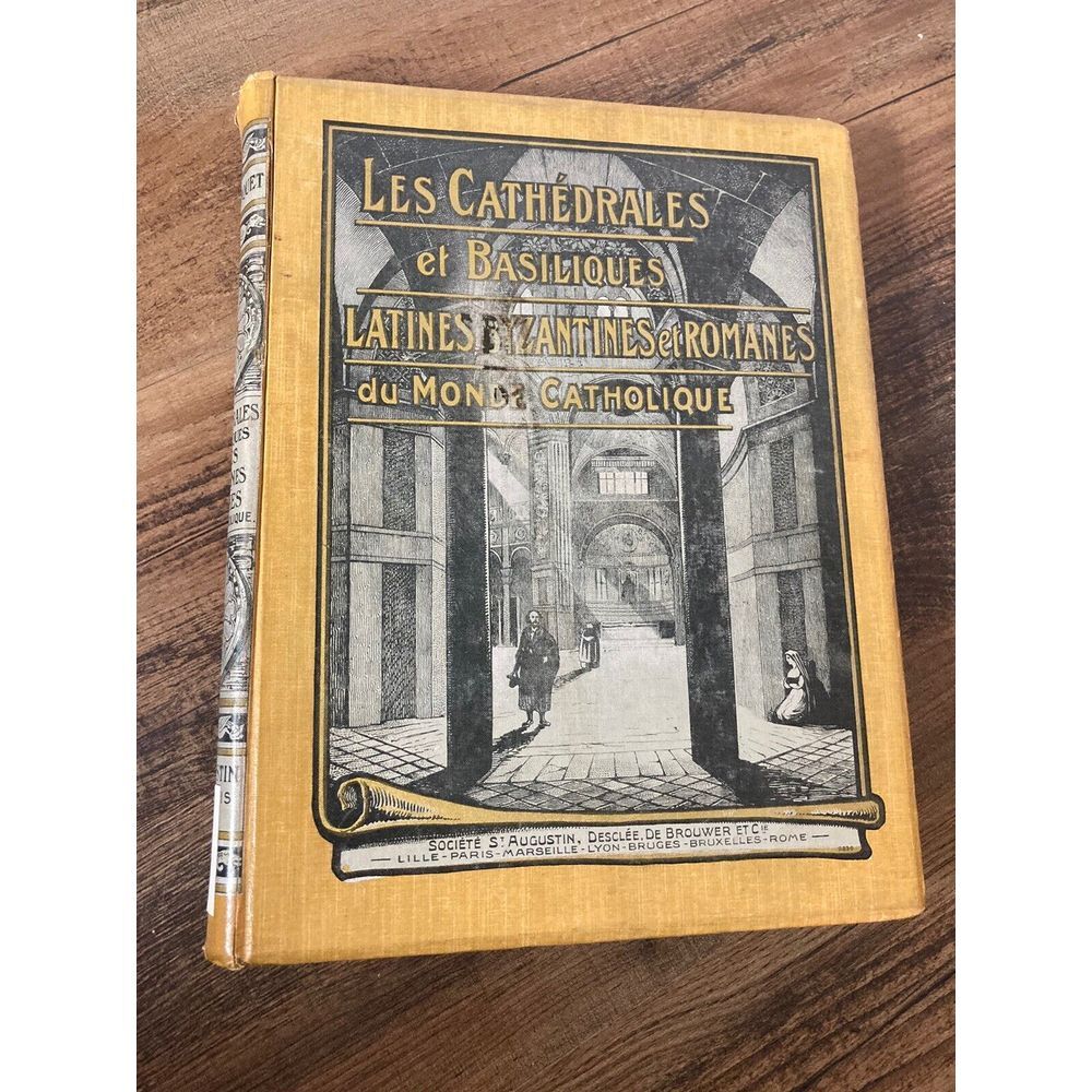 Les cathédrales et Basiliques French Antique Book